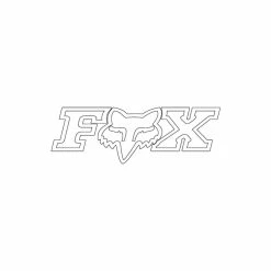 Fox Head-X Tdc Sticker 18 Inch White